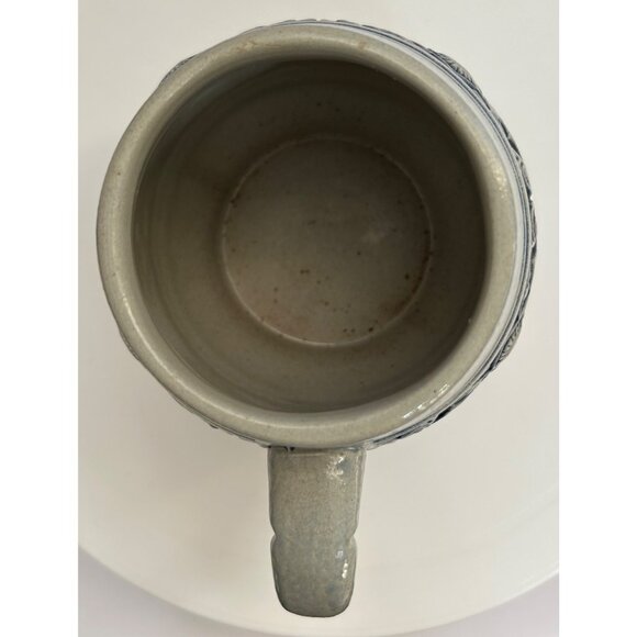 Vintage German Beer Stein Mug Lion Motif Blue / Gray Glaze Original King 620/3 - Picture 5 of 6